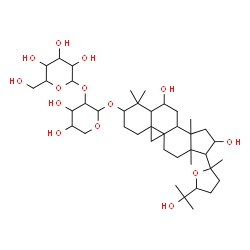 ChemSpider 2D Image | 6,16,25-Trihydroxy-20,24-epoxy-9,19-cyclolanostan-3-yl 2-O-hexopyranosylpentopyranoside | C41H68O14