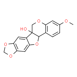 ChemSpider 2D Image | Pisatin | C17H14O6