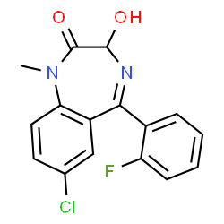 ChemSpider 2D Image | Flutemazepam | C16H12ClFN2O2