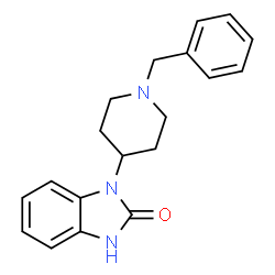 ChemSpider 2D Image | 1-(1-Benzyl-4-piperidinyl)-1,3-dihydro-2H-benzimidazol-2-one | C19H21N3O