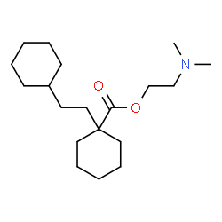 ChemSpider 2D Image | 2-(Dimethylamino)ethyl 1-(2-cyclohexylethyl)cyclohexanecarboxylate | C19H35NO2