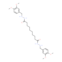 ChemSpider 2D Image | N'~1~,N'~10~-Bis(3,4-dimethoxybenzyl)decanedihydrazide | C28H42N4O6