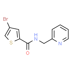 ChemSpider 2D Image | 4-Bromo-N-(2-pyridinylmethyl)-2-thiophenecarboxamide | C11H9BrN2OS