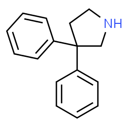 ChemSpider 2D Image | 3,3-Diphenylpyrrolidine | C16H17N
