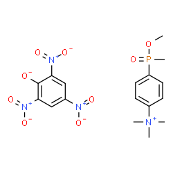 ChemSpider 2D Image | 4-[Methoxy(methyl)phosphoryl]-N,N,N-trimethylanilinium 2,4,6-trinitrophenolate | C17H21N4O9P
