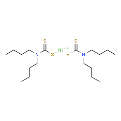 ChemSpider 2D Image | Nickel dibutyldithiocarbamate | C18H36N2NiS4