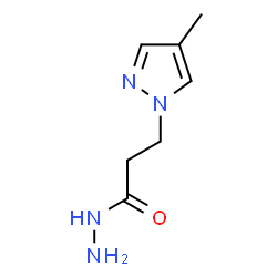 ChemSpider 2D Image | 3-(4-methylpyrazol-1-yl)propanehydrazide | C7H12N4O