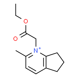 ChemSpider 2D Image | 1-(2-Ethoxy-2-oxoethyl)-2-methyl-6,7-dihydro-5H-cyclopenta[b]pyridinium | C13H18NO2