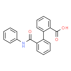 ChemSpider 2D Image | 2'-(Phenylcarbamoyl)-2-biphenylcarboxylic acid | C20H15NO3