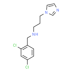 ChemSpider 2D Image | N-(2,4-Dichlorobenzyl)-3-(1H-imidazol-1-yl)-1-propanamine | C13H15Cl2N3