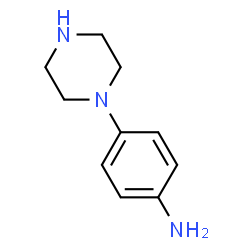 ChemSpider 2D Image | 4-(1-Piperazinyl)aniline | C10H15N3