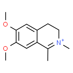 ChemSpider 2D Image | 6,7-Dimethoxy-1,2-dimethyl-3,4-dihydroisoquinolinium | C13H18NO2