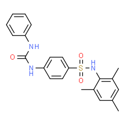 ChemSpider 2D Image | N-Mesityl-4-[(phenylcarbamoyl)amino]benzenesulfonamide | C22H23N3O3S