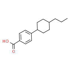 ChemSpider 2D Image | 4-(4-Propylcyclohexyl)benzoic acid | C16H22O2