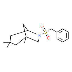 ChemSpider 2D Image | 6-(Benzylsulfonyl)-1,3,3-trimethyl-6-azabicyclo[3.2.1]octane | C17H25NO2S