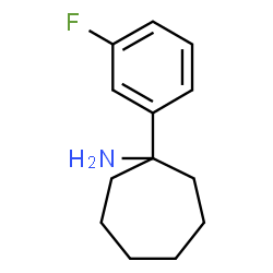 ChemSpider 2D Image | 1-(3-Fluorophenyl)cycloheptanamine | C13H18FN