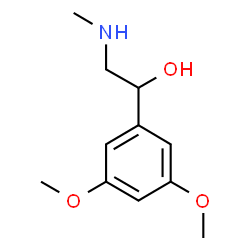 ChemSpider 2D Image | 1-(3,5-Dimethoxyphenyl)-2-(methylamino)ethanol | C11H17NO3