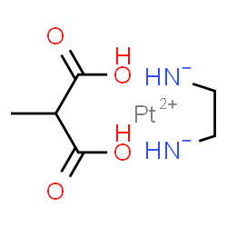 ChemSpider 2D Image | Platinum(2+) 1,2-ethanediyldiazanide - methylmalonic acid (1:1:1) | C6H12N2O4Pt