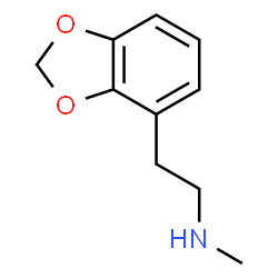 ChemSpider 2D Image | 2-(1,3-Benzodioxol-4-yl)-N-methylethanamine | C10H13NO2