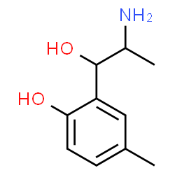ChemSpider 2D Image | 2-(2-Amino-1-hydroxypropyl)-4-methylphenol | C10H15NO2