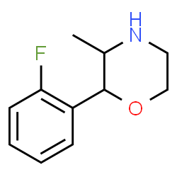ChemSpider 2D Image | 2-(2-Fluorophenyl)-3-methylmorpholine | C11H14FNO