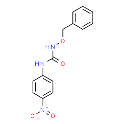 ChemSpider 2D Image | 1-(Benzyloxy)-3-(4-nitrophenyl)urea | C14H13N3O4