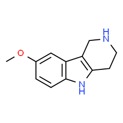 ChemSpider 2D Image | 2,3,4,5-TETRAHYDRO-8-METHOXY-1H-PYRIDO[4,3-B]INDOLE | C12H14N2O