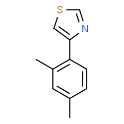 ChemSpider 2D Image | 4-(2,4-Dimethylphenyl)-1,3-thiazole | C11H11NS