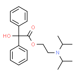ChemSpider 2D Image | 2-(Diisopropylamino)ethyl hydroxy(diphenyl)acetate | C22H29NO3