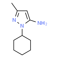 ChemSpider 2D Image | 1-Cyclohexyl-3-methyl-1H-pyrazol-5-amine | C10H17N3