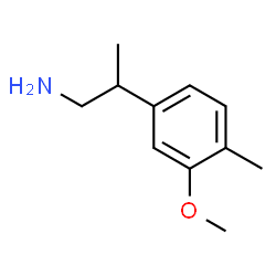 ChemSpider 2D Image | 2-(3-Methoxy-4-methylphenyl)-1-propanamine | C11H17NO