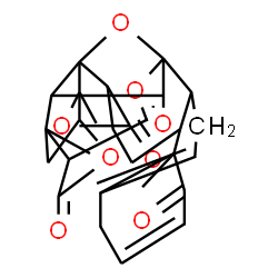 ChemSpider 2D Image | 2,9,26-Trimethyl-3,19,23,28-tetraoxaoctacyclo[16.9.1.1~18,27~.0~1,5~.0~2,24~.0~8,17~.0~9,14~.0~21,26~]nonacosa-11,14-diene-4,10,22,29-tetrone | C28H30O8