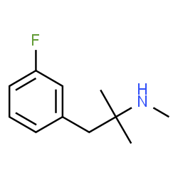ChemSpider 2D Image | 1-(3-Fluorophenyl)-N,2-dimethyl-2-propanamine | C11H16FN