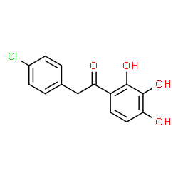 ChemSpider 2D Image | 2-(4-Chlorophenyl)-1-(2,3,4-trihydroxyphenyl)ethanone | C14H11ClO4