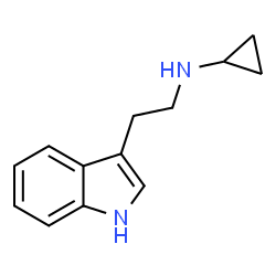 ChemSpider 2D Image | N-[2-(1H-Indol-3-yl)ethyl]cyclopropanamine | C13H16N2