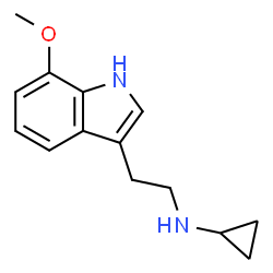 ChemSpider 2D Image | N-[2-(7-Methoxy-1H-indol-3-yl)ethyl]cyclopropanamine | C14H18N2O