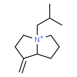 ChemSpider 2D Image | 4-Isobutyl-1-methylenehexahydro-1H-pyrrolizinium | C12H22N