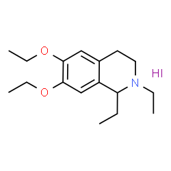ChemSpider 2D Image | 6,7-Diethoxy-1,2-diethyl-1,2,3,4-tetrahydroisoquinoline hydroiodide (1:1) | C17H28INO2
