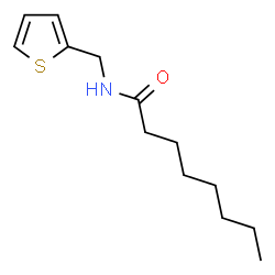 ChemSpider 2D Image | N-(2-Thienylmethyl)octanamide | C13H21NOS