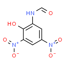 ChemSpider 2D Image | N-(2-Hydroxy-3,5-dinitrophenyl)formamide | C7H5N3O6