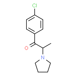 ChemSpider 2D Image | 4'-Chloro-.Alpha.-Pyrrolidinopropiophenone | C13H16ClNO