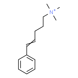 ChemSpider 2D Image | N,N,N-Trimethyl-5-phenyl-4-penten-1-aminium | C14H22N