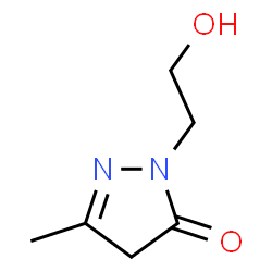 ChemSpider 2D Image | 2-(2-Hydroxyethyl)-5-methyl-2,4-dihydro-3H-pyrazol-3-one | C6H10N2O2