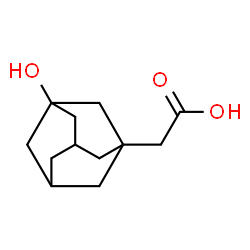 ChemSpider 2D Image | (3-Hydroxyadamantan-1-yl)acetic acid | C12H18O3