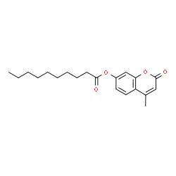 ChemSpider 2D Image | 4-Methyl-2-oxo-2H-chromen-7-yl decanoate | C20H26O4