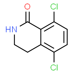 ChemSpider 2D Image | 5,8-Dichloro-3,4-dihydro-1(2H)-isoquinolinone | C9H7Cl2NO