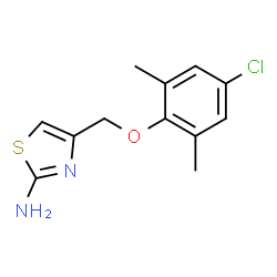 ChemSpider 2D Image | 4-[(4-Chloro-2,6-dimethylphenoxy)methyl]-1,3-thiazol-2-amine | C12H13ClN2OS