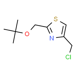 ChemSpider 2D Image | 2-(tert-Butoxymethyl)-4-(chloromethyl)thiazole | C9H14ClNOS