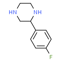 ChemSpider 2D Image | 2-(4-Fluorophenyl)piperazine | C10H13FN2
