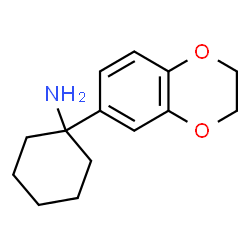 ChemSpider 2D Image | 1-(2,3-Dihydro-1,4-benzodioxin-6-yl)cyclohexanamine | C14H19NO2
